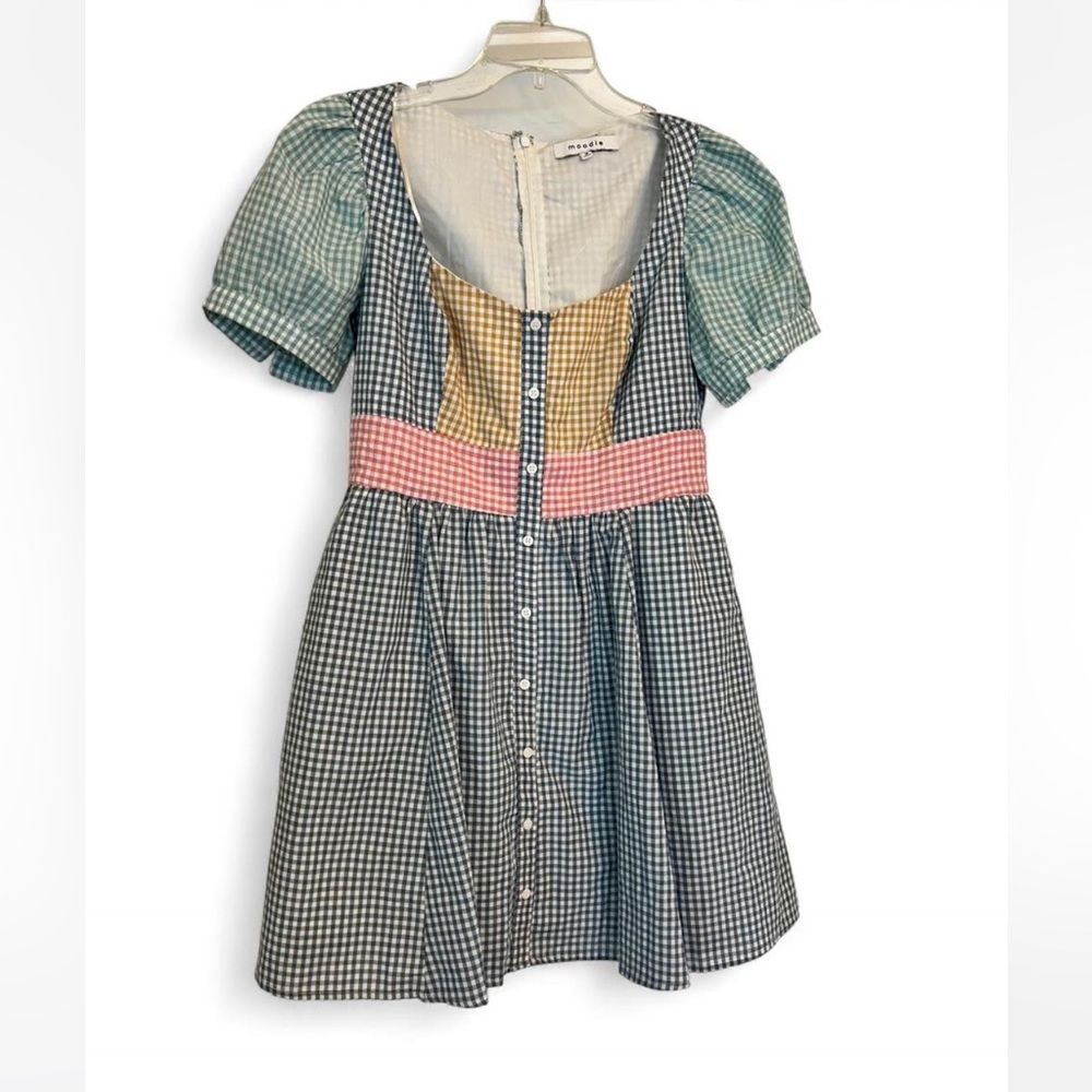 Moodie Gingham Multicolor Dress